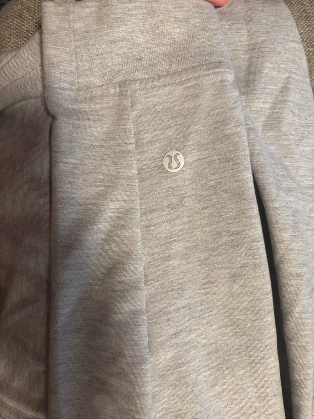 lululemon athletica Light Gray Hooded Zip Jacket
